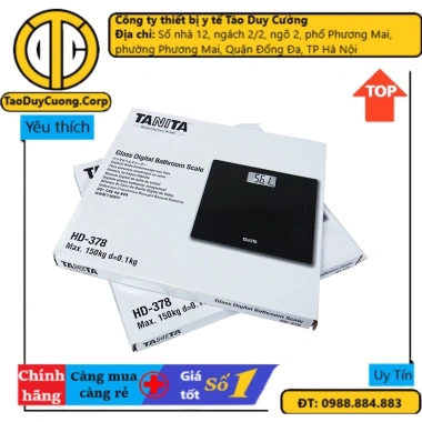 Cân điện tử TANITA HD-378 Max 150kg - Cân sức khỏe chính xác, giá 355.200₫