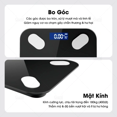 Cân Điện Tử Thông Minh Bluetooth - Đo Cân & Sức Khỏe, Tặng Pin, Giảm Giá Đặc Biệt 108.899₫