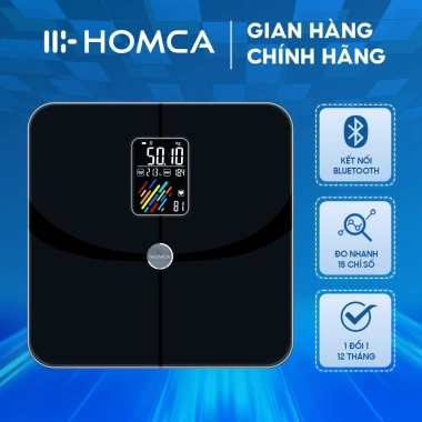 Cân điện tử thông minh HOMCA S7 Pro đo 15 chỉ số, Bluetooth, giá 355.000₫