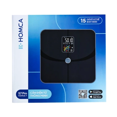 Cân điện tử thông minh HOMCA S7 Pro đo 15 chỉ số, Bluetooth, giá 355.000₫ 5 Cân điện tử thông minh HOMCA S7 Pro đo 15 chỉ số, Bluetooth, giá 355.000₫ 5