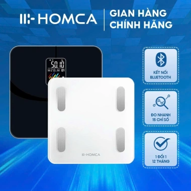 Cân điện tử thông minh HOMCA S7 và S7 Pro Bluetooth đo 15 chỉ số cơ thể - Giá 355.000 VND