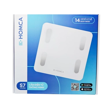 Cân điện tử thông minh HOMCA S7 và S7 Pro Bluetooth đo 15 chỉ số cơ thể - Giá 355.000 VND