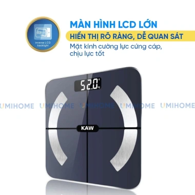 Cân Điện Tử Thông Minh KAW - Phân Tích 11 Chỉ Số Cơ Thể, Bluetooth, Bảo Hành 12 Tháng, Giá ưu đãi 217.549 VND 8