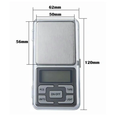 Cân điện tử tiểu li bỏ túi MH-200 độ chính xác 0.01g 200g, tặng 2 pin - Giá ưu đãi 61.404₫