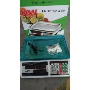 Cân Điện Tử Tính Tiền KAW Bản Nâng Cấp 2 Mặt Hiển Thị Chống Nước Chống Rung 10