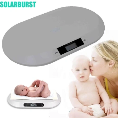 Cân điện tử trẻ em SOLARBURST trắng sáng tạo - cân kỹ thuật số sơ sinh, khay nhựa chống văng, giá 480.150₫
