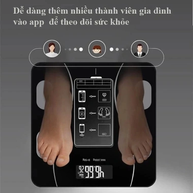 Cân điện tử YATASMART Bluetooth 180kg - Sạc USB, phân tích chỉ số cơ thể, giá 145.000 VND 7