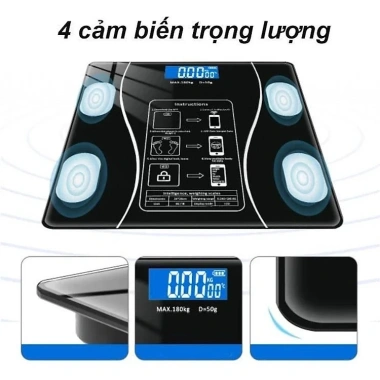 Cân điện tử YATASMART Bluetooth 180kg - Sạc USB, phân tích chỉ số cơ thể, giá 145.000 VND 8