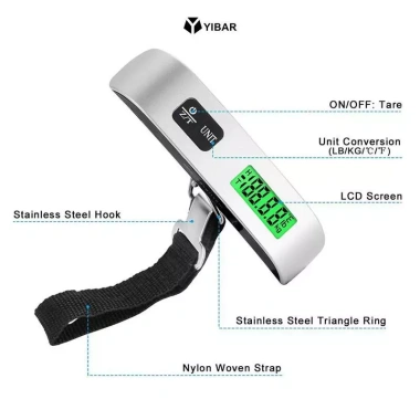 Cân Đo Di Động LCD Kỹ Thuật Số 110lb/50kg – Vali Treo Hành Lý Điện Tử Du Lịch 105.270₫