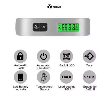 Cân Đo Di Động LCD Kỹ Thuật Số 110lb/50kg – Vali Treo Hành Lý Điện Tử Du Lịch 105.270₫