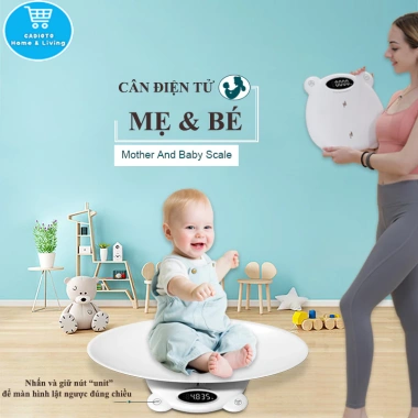Cân Em Bé Điện Tử 120kg ABS - Đo Chính Xác Từng Gam, Sơ Sinh, Trẻ Em & Thú Cưng