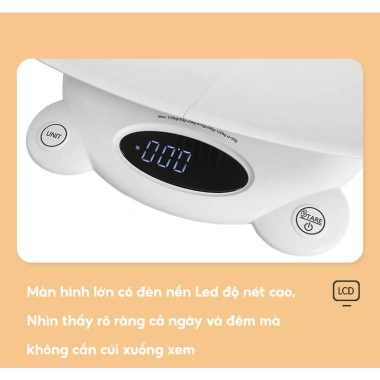 Cân Em Bé Điện Tử 120kg ABS - Đo Chính Xác Từng Gam, Sơ Sinh, Trẻ Em & Thú Cưng 8