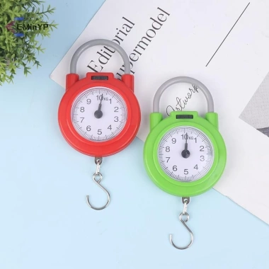 Cân hành lý bỏ túi 10kg lò xo di động - tay cầm tiện, móc cá, túi du lịch 46.800đ 4