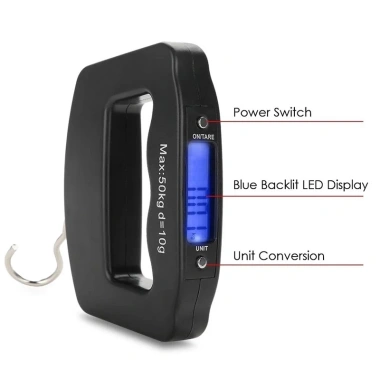 Cân Hành Lý Điện Tử 50kg 10g LCD - Màn Hình Sắc nét, Móc Treo Tiện Dụng, Giá Ưu Đãi 146.300₫ 4 Cân Hành Lý Điện Tử 50kg 10g LCD - Màn Hình Sắc nét, Móc Treo Tiện Dụng, Giá Ưu Đãi 146.300₫ 4
