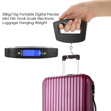 Cân Hành Lý Điện Tử 50kg 10g LCD - Màn Hình Sắc nét, Móc Treo Tiện Dụng, Giá Ưu Đãi 146.300₫