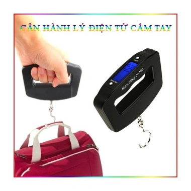 Cân hành lý điện tử cầm tay 50kg - Đo nhanh, chính xác, tiện dụng, giá 85.000đ 2 Cân hành lý điện tử cầm tay 50kg - Đo nhanh, chính xác, tiện dụng, giá 85.000đ 2