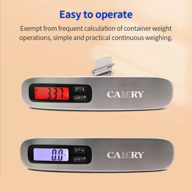 Cân hành lý điện tử CAMRY EL910H 50KG độ chính xác ±1g, cao, đèn nền LCD, chức năng Tare du lịch & vận chuyển - Giá 279.000₫