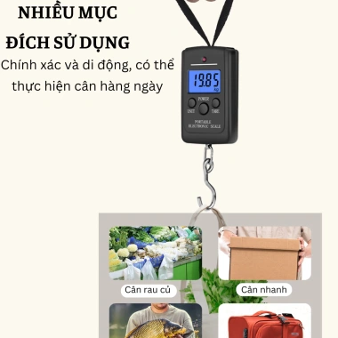 Cân Hành Lý Điện Tử Mini GIGAHOMEVN 40kg - LCD 9.243 - Giá 62.480đ