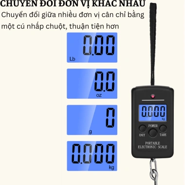 Cân Hành Lý Điện Tử Mini GIGAHOMEVN 40kg - LCD 9.243 - Giá 62.480đ