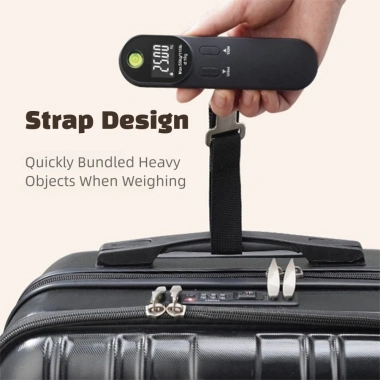 Cân hành lý điện tử SWEETFASHION Mini LCD màu kép - Đo Kg/Oz/Ib, di động, cân bằng trọng lượng du lịch