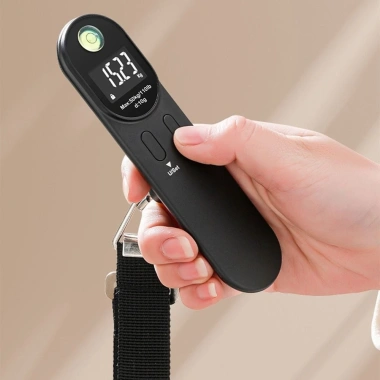 Cân hành lý điện tử SWEETFASHION Mini LCD màu kép - Đo Kg/Oz/Ib, di động, cân bằng trọng lượng du lịch