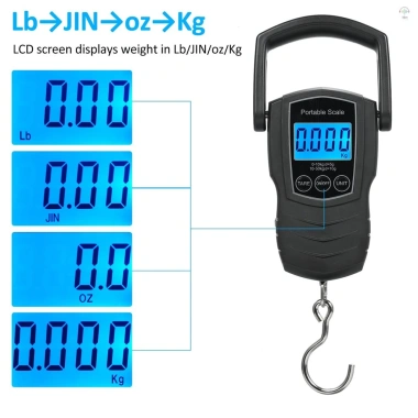 Cân hành lý kỹ thuật số 50Kg 110Lb - Thước đo 1,5m, 4 chiếc, chuyển đổi Kg/Lb/Jin/Oz, có móc - Giá ưu đãi 200.308 VND 8 Cân hành lý kỹ thuật số 50Kg 110Lb - Thước đo 1,5m, 4 chiếc, chuyển đổi Kg/Lb/Jin/Oz, có móc - Giá ưu đãi 200.308 VND 8