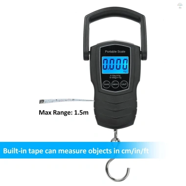 Cân hành lý kỹ thuật số 50Kg 110Lb - Thước đo 1,5m, 4 chiếc, chuyển đổi Kg/Lb/Jin/Oz, có móc - Giá ưu đãi 200.308 VND 9 Cân hành lý kỹ thuật số 50Kg 110Lb - Thước đo 1,5m, 4 chiếc, chuyển đổi Kg/Lb/Jin/Oz, có móc - Giá ưu đãi 200.308 VND 9