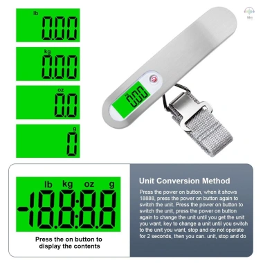 Cân hành lý kỹ thuật số Essentials, cân trọng lượng cầm tay LCD tiện lợi du lịch