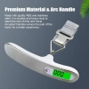 Cân hành lý kỹ thuật số Essentials, cân trọng lượng cầm tay LCD tiện lợi du lịch 8