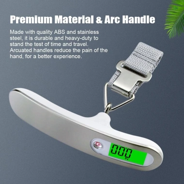 Cân hành lý kỹ thuật số Essentials, cân trọng lượng cầm tay LCD tiện lợi du lịch 8 Cân hành lý kỹ thuật số Essentials, cân trọng lượng cầm tay LCD tiện lợi du lịch 8