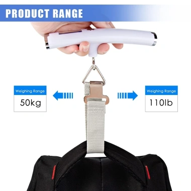 Cân hành lý kỹ thuật số KIPRUN 110lbs/50kg - Độ chính xác cao, LCD đèn nền, giảm 20%