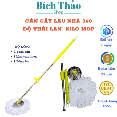 Cán lau nhà 360 độ Cao cấp Kilo Mop Thái Lan - Dùng cho thùng 360 độ, giá 66.500