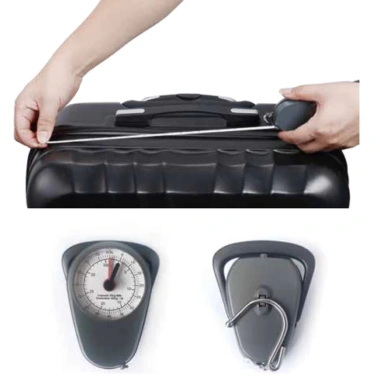 Cân lò xo treo tay nhựa 35kg - Cầm tay, kèm thước đo hành lý, giá chỉ 111.100₫ 6
