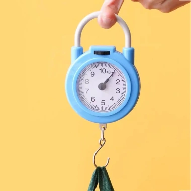 Cân mini 10kg mẫu mới có móc treo - đi chợ, du lịch, lò xo cơ học - 35.000 VND