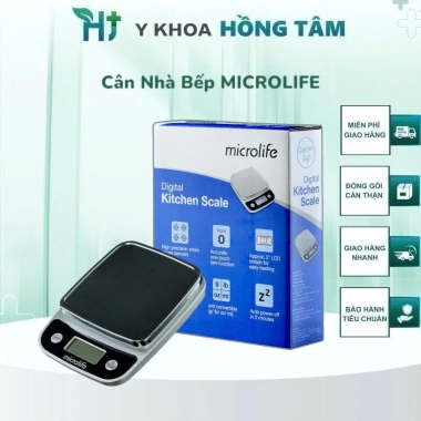 Cân Nhà Bếp MICROLIFE CK772 - Cân Điện Tử Thời Trang, Dễ Dùng, Giá 250.000₫