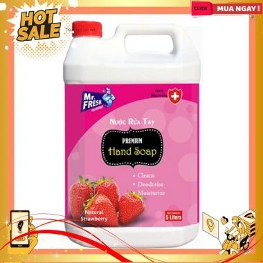 Can Nước rửa tay Mr.Fresh 5L hương dâu - khử mùi, diệt vi khuẩn, giá chỉ 199.000đ 3