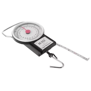 Cân quay số cơ học di động 50LB - Treo cá, hành lý, nhà bếp, móc treo Băng Meas 4