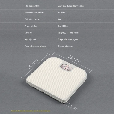 Cân sức khỏe chuẩn, cơ lò xo, cơ học và điện tử, giá chỉ 159.000 VNĐ
