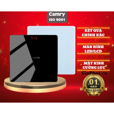 Cân sức khỏe điện tử Camry cao cấp thế hệ mới - Tặng pin, bảo hành chính hãng, 175.000₫