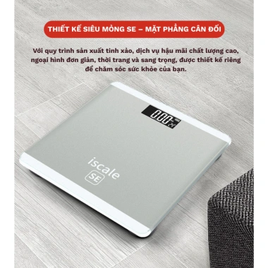 Cân sức khỏe điện tử gia đình 180kg, mặt kính cường lực, đo nhanh - KIMAX 180.000₫ 3