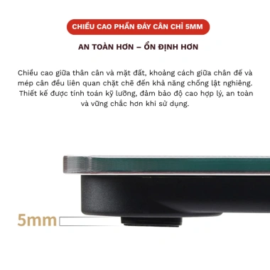 Cân sức khỏe điện tử gia đình 180kg, mặt kính cường lực, đo nhanh - KIMAX 180.000₫ 8