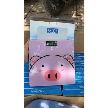 Cân sức khỏe điện tử Heo Hồng - Độ chính xác cao, chịu tải 180kg, kính cường lực, giá chỉ 119k 6