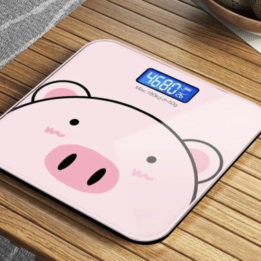 Cân sức khỏe điện tử hình heo pin xịn LCD hiển thị chuẩn cân nặng và nhiệt độ phòng - Giá 77.000 7