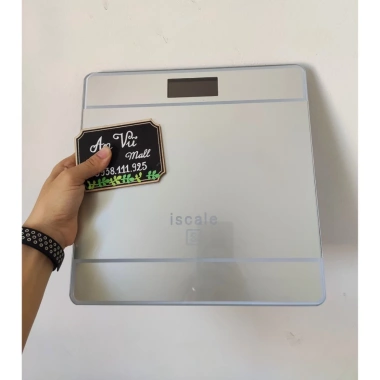 Cân sức khỏe điện tử ISCALE chuẩn iPhone, kính cường lực, chịu 180kg - Giá chỉ 185.590₫ 3