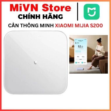 Cân sức khoẻ điện tử MI Mijia S200: Thông minh, kết nối Mi Home, giá chỉ 349.000₫