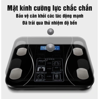 Cân Sức Khoẻ Điện Tử Sạc USB Bluetooth Phân Tích Nhiều Chỉ Số Giá 129.000₫
