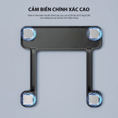 Cân sức khỏe điện tử Samono SW-BS01 4 cảm biến, đo 15 chỉ số, màn hình LED, Bluetooth, app note, BH 1 năm - Giá chỉ 227,998₫ 7