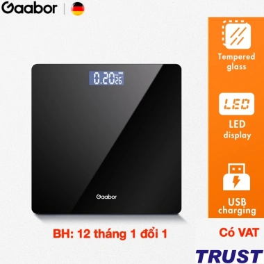 Cân sức khỏe Gaabor GWS-M01A LED sạc USB - Giá ưu đãi 169k chính hãng