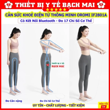 Cân sức khỏe thông minh OROMI IF2.801A đo 17 chỉ số, kết nối app, tặng pin - giá ưu đãi 644k 9 Cân sức khỏe thông minh OROMI IF2.801A đo 17 chỉ số, kết nối app, tặng pin - giá ưu đãi 644k 9