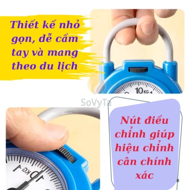 Cân tay dạng móc S mini - Cân cơ học mini treo tiện lợi, cân hành lý du lịch, giá chỉ 54.000₫